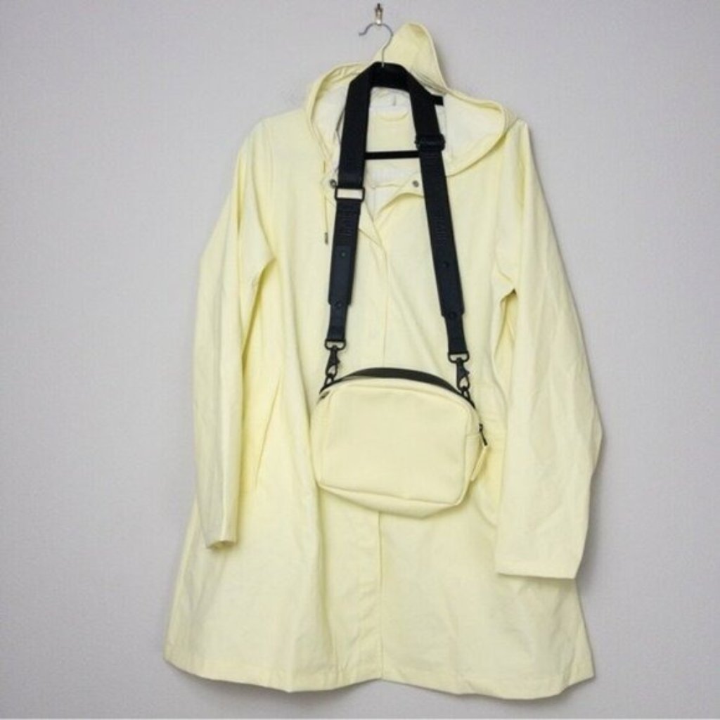 [Set] Rains Aline W Jacket M Womens + Box Bag Crossbody Straw Waterproof Hooded